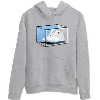 11s Legend Blue shirts to match jordans Shoe Box best t shirts to wear with jordans AJ11 Retro Legend Blue match shoes to clothes SNRT Sneaker Tees unisex cotton Heather Grey 2 shirts
