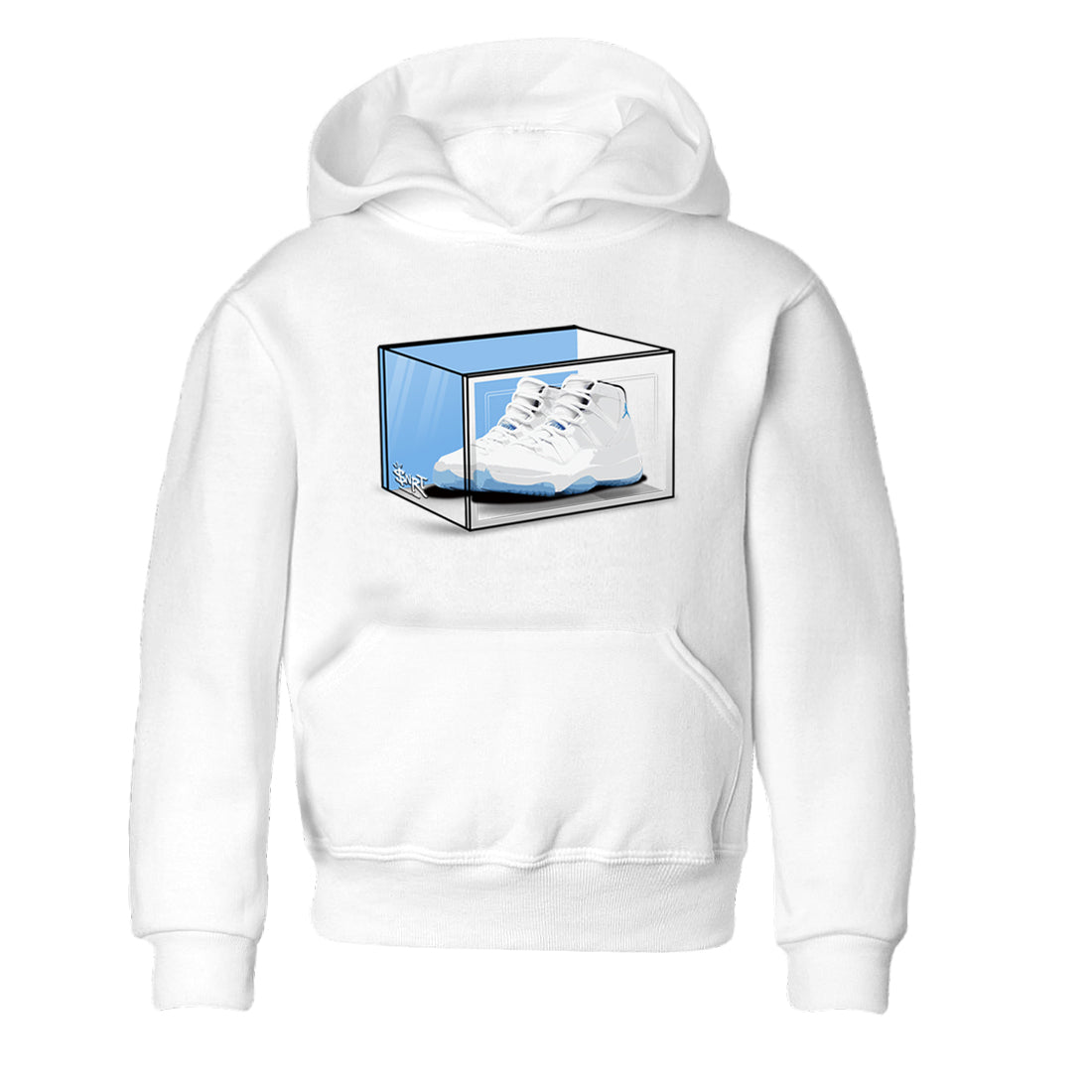 11s Legend Blue shirts to match jordans Shoe Box best t shirts to wear with jordans AJ11 Retro Legend Blue match shoes to clothes SNRT Sneaker Tees Youth Baby White 2 tee