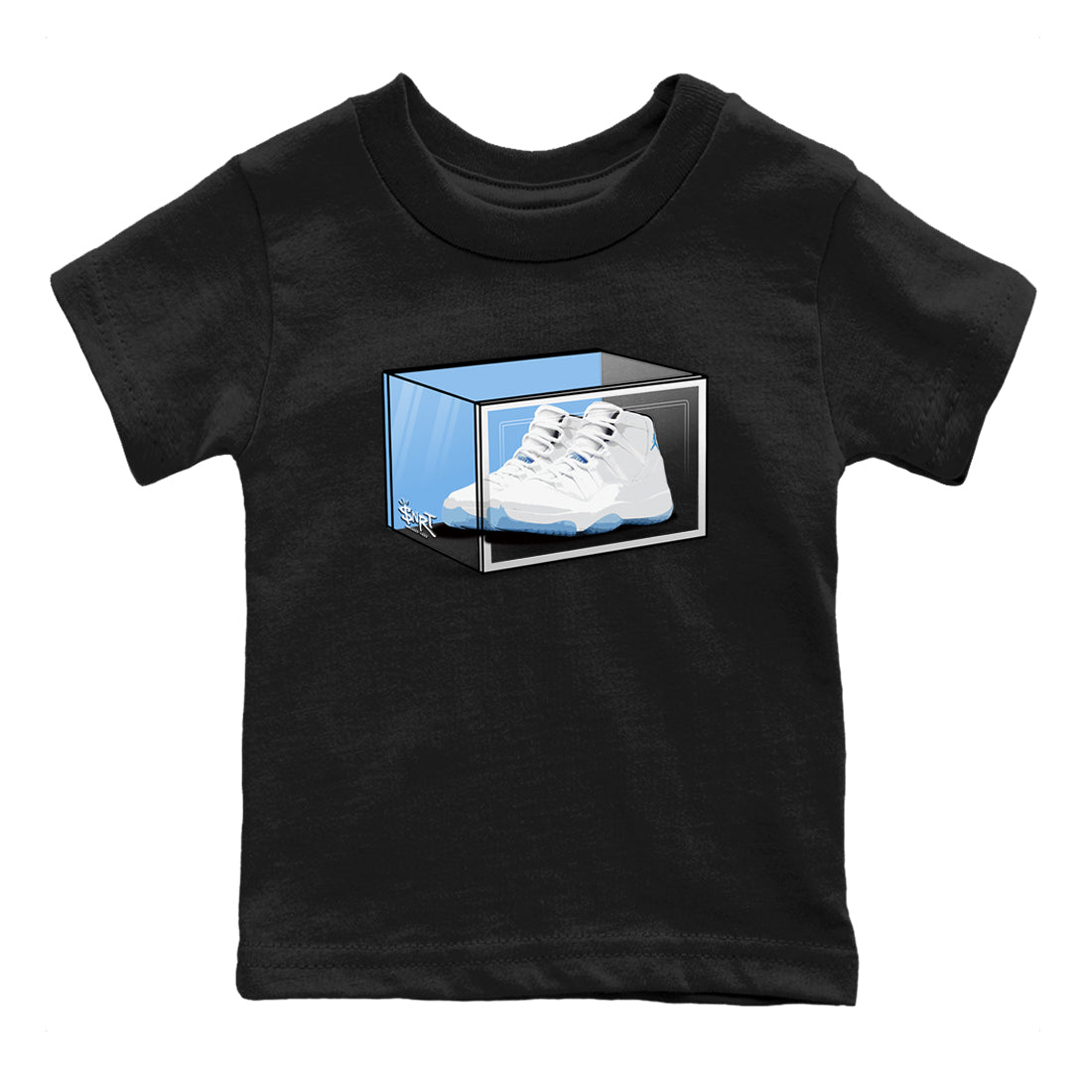 11s Legend Blue shirts to match jordans Shoe Box best t shirts to wear with jordans AJ11 Retro Legend Blue match shoes to clothes SNRT Sneaker Tees Youth Baby Black 2 tee