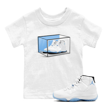 11s Legend Blue shirts to match jordans Shoe Box best t shirts to wear with jordans AJ11 Retro Legend Blue match shoes to clothes SNRT Sneaker Tees Youth Baby White 1 tee