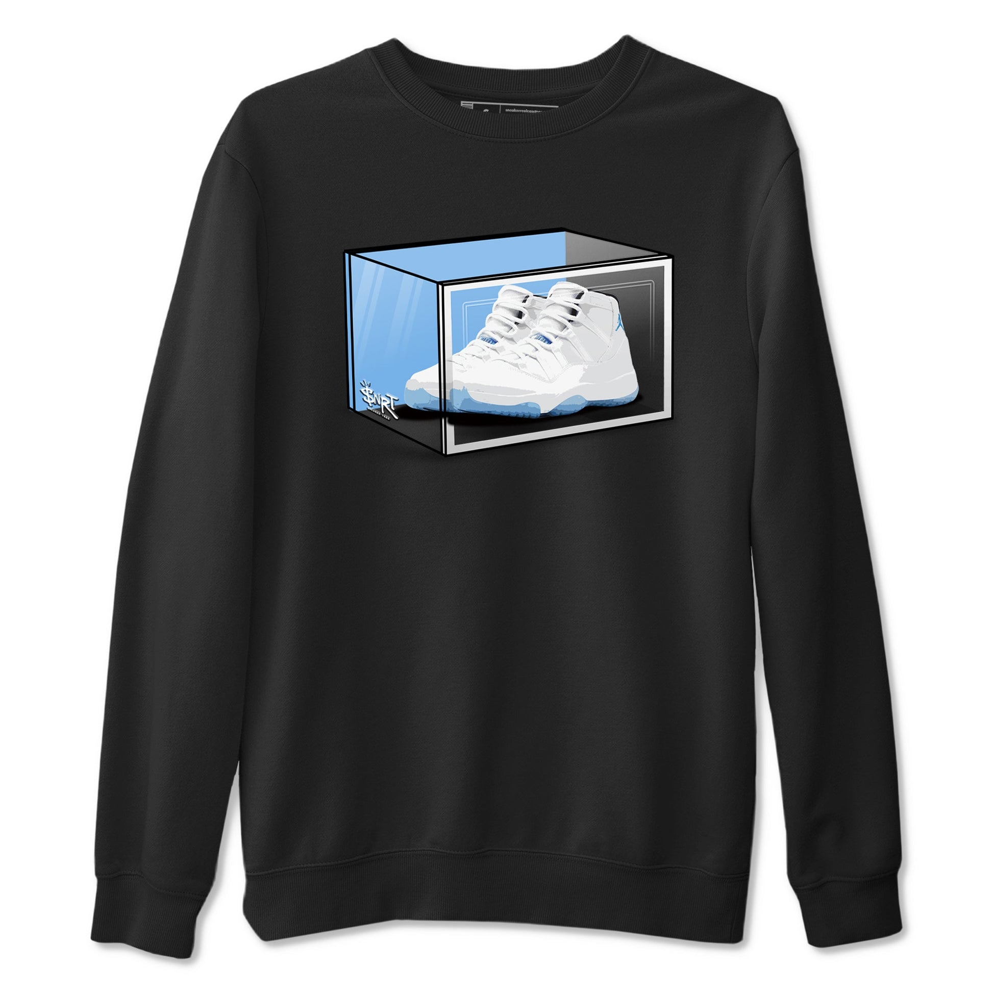 11s Legend Blue shirts to match jordans Shoe Box best t shirts to wear with jordans AJ11 Retro Legend Blue match shoes to clothes SNRT Sneaker Tees unisex cotton Black 2 shirts