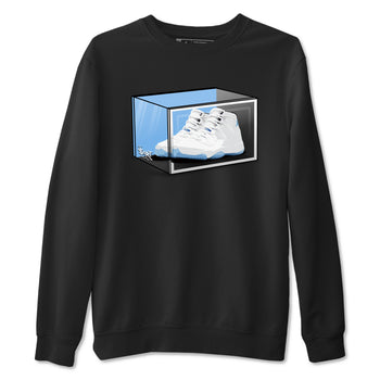 11s Legend Blue shirts to match jordans Shoe Box best t shirts to wear with jordans AJ11 Retro Legend Blue match shoes to clothes SNRT Sneaker Tees unisex cotton Black 2 shirts