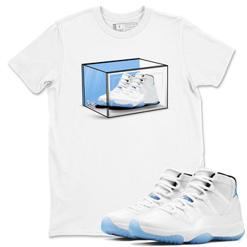 11s Legend Blue shirts to match jordans Shoe Box best t shirts to wear with jordans AJ11 Retro Legend Blue match shoes to clothes SNRT Sneaker Tees unisex cotton White 1 shirts