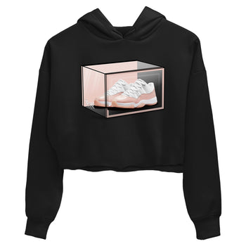 Air Jordan 11 Low Legend Pink shirts to match jordans Shoe Box sneaker match tees 11s Legend Pink SNRT Sneaker Tees streetwear brand Black 2 crop tee