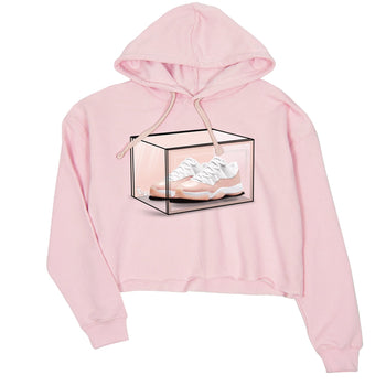 Air Jordan 11 Low Legend Pink shirts to match jordans Shoe Box sneaker match tees 11s Legend Pink SNRT Sneaker Tees streetwear brand Pink 2 crop tee