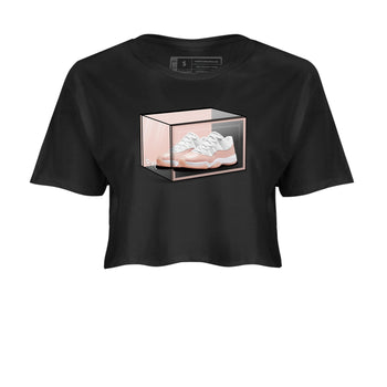 Air Jordan 11 Low Legend Pink shirts to match jordans Shoe Box sneaker match tees 11s Legend Pink SNRT Sneaker Tees streetwear brand Black 2 crop tee