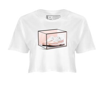 Air Jordan 11 Low Legend Pink shirts to match jordans Shoe Box sneaker match tees 11s Legend Pink SNRT Sneaker Tees streetwear brand White 2 crop tee