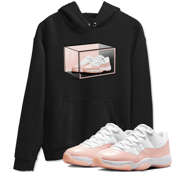 Air Jordan 11 Low Legend Pink shirts to match jordans Shoe Box sneaker match tees 11s Legend Pink SNRT Sneaker Tees streetwear brand Black 1 unisex cotton tee