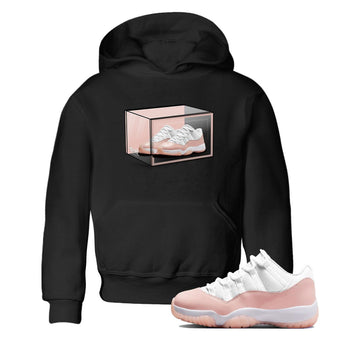 Air Jordan 11 Low Legend Pink shirts to match jordans Shoe Box sneaker match tees 11s Legend Pink SNRT Sneaker Tees streetwear brand Baby and Youth Black 1 cotton tee