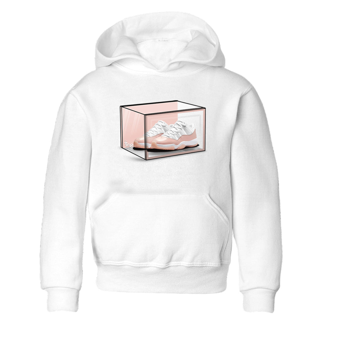 Air Jordan 11 Low Legend Pink shirts to match jordans Shoe Box sneaker match tees 11s Legend Pink SNRT Sneaker Tees streetwear brand Baby and Youth White 2 cotton tee