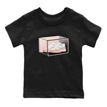 Air Jordan 11 Low Legend Pink shirts to match jordans Shoe Box sneaker match tees 11s Legend Pink SNRT Sneaker Tees streetwear brand Baby and Youth Black 2 cotton tee