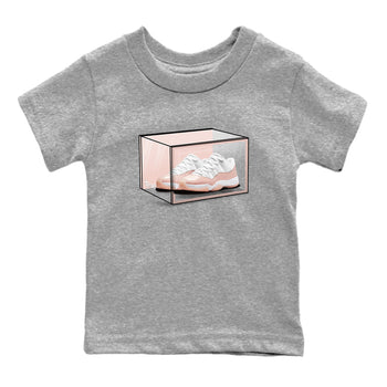 Air Jordan 11 Low Legend Pink shirts to match jordans Shoe Box sneaker match tees 11s Legend Pink SNRT Sneaker Tees streetwear brand Baby and Youth Heather Grey 2 cotton tee