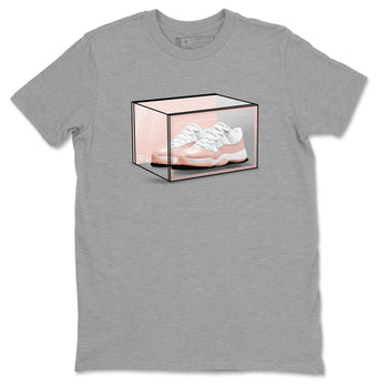 Air Jordan 11 Low Legend Pink shirts to match jordans Shoe Box sneaker match tees 11s Legend Pink SNRT Sneaker Tees streetwear brand Heather Grey 2 unisex cotton tee