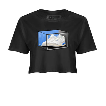 Air Jordan 3 Lucky Shorts shirts to match jordans Shoe Box sneaker match tees Air Jordan 3 Retro Lucky Shorts match shoes to clothes SNRT Sneaker Tees unisex cotton Black 2 crop tee