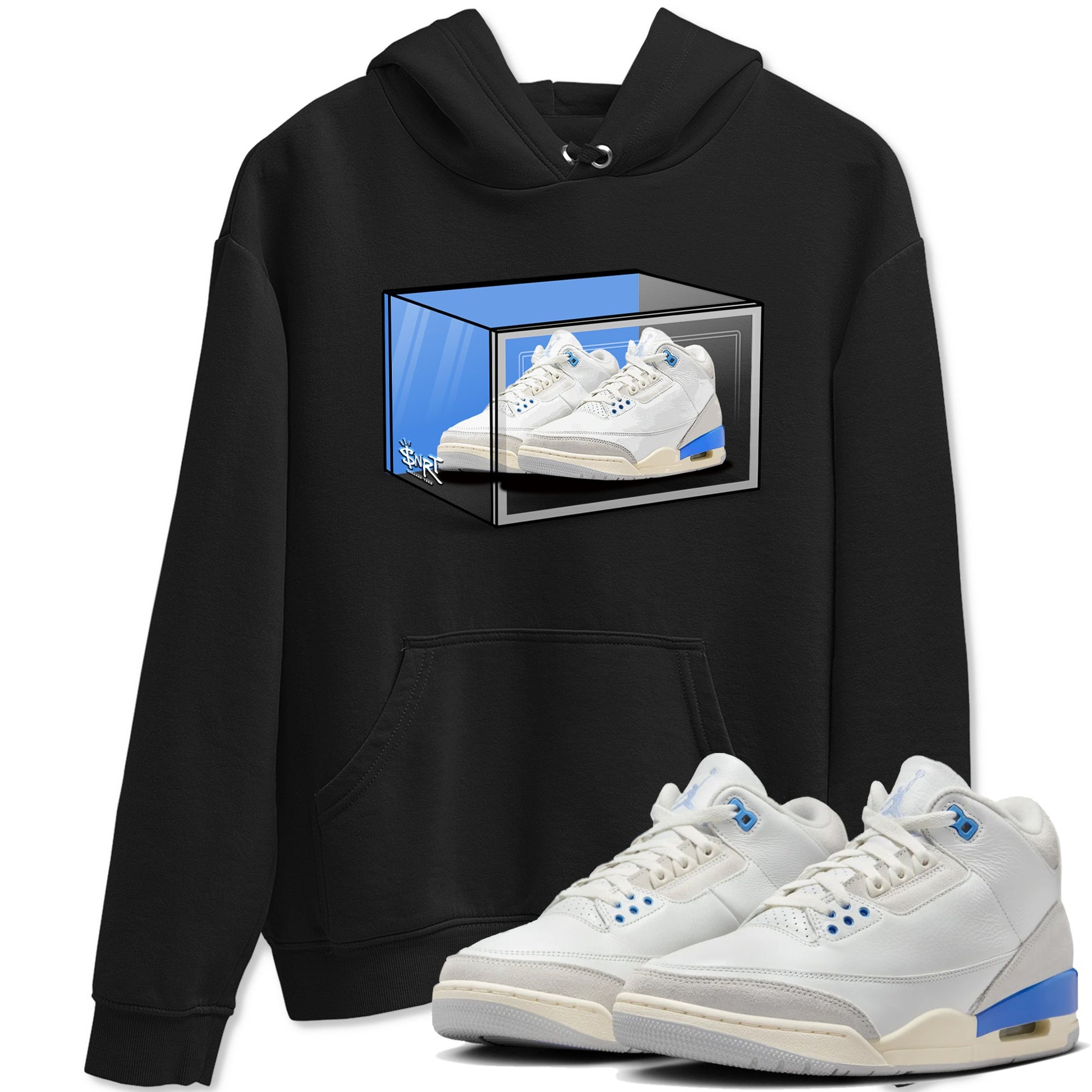 Air Jordan 3 Lucky Shorts shirts to match jordans Shoe Box sneaker match tees Air Jordan 3 Retro Lucky Shorts match shoes to clothes SNRT Sneaker Tees unisex cotton Black 1 shirts