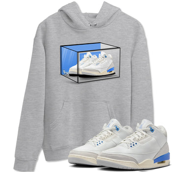 Air Jordan 3 Lucky Shorts shirts to match jordans Shoe Box sneaker match tees Air Jordan 3 Retro Lucky Shorts match shoes to clothes SNRT Sneaker Tees unisex cotton Heather Grey 1 shirts