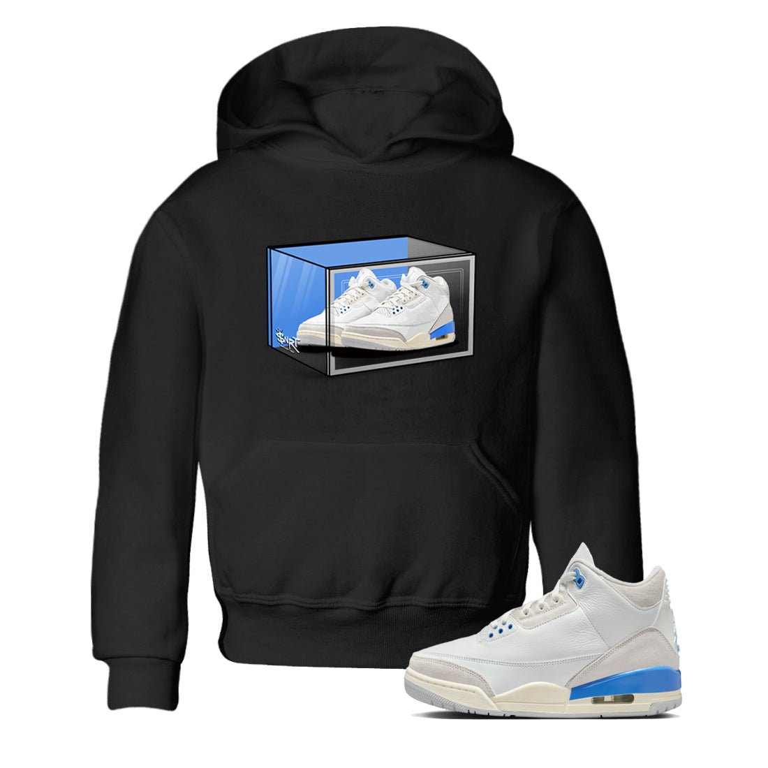 Air Jordan 3 Lucky Shorts shirts to match jordans Shoe Box sneaker match tees Air Jordan 3 Retro Lucky Shorts match shoes to clothes SNRT Sneaker Tees Youth Baby Black 1 tee