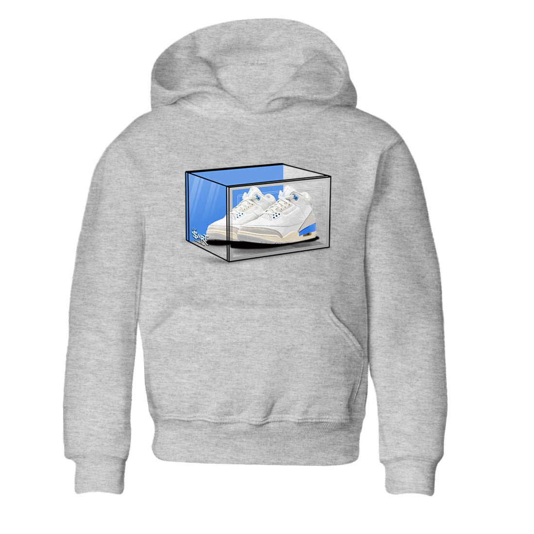 Air Jordan 3 Lucky Shorts shirts to match jordans Shoe Box sneaker match tees Air Jordan 3 Retro Lucky Shorts match shoes to clothes SNRT Sneaker Tees Youth Baby Heather Grey 2 tee