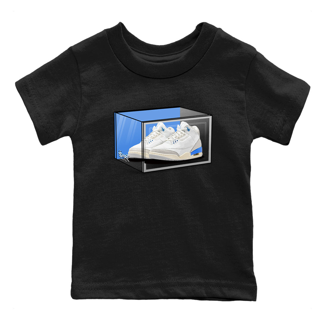 Air Jordan 3 Lucky Shorts shirts to match jordans Shoe Box sneaker match tees Air Jordan 3 Retro Lucky Shorts match shoes to clothes SNRT Sneaker Tees Youth Baby Black 2 tee