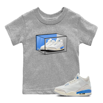 Air Jordan 3 Lucky Shorts shirts to match jordans Shoe Box sneaker match tees Air Jordan 3 Retro Lucky Shorts match shoes to clothes SNRT Sneaker Tees Youth Baby Heather Grey 1 tee