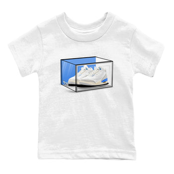 Air Jordan 3 Lucky Shorts shirts to match jordans Shoe Box sneaker match tees Air Jordan 3 Retro Lucky Shorts match shoes to clothes SNRT Sneaker Tees Youth Baby White 2 tee