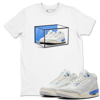 Air Jordan 3 Lucky Shorts shirts to match jordans Shoe Box sneaker match tees Air Jordan 3 Retro Lucky Shorts match shoes to clothes SNRT Sneaker Tees unisex cotton White 1 shirts