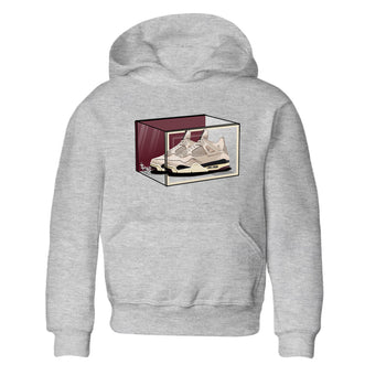 4s A Ma Maniere x Fossil Stone shirts to match jordans Shoe Box sneaker match tees Air Jordan 4 A Ma Maniere x Fossil Stone match shoes to clothes SNRT Sneaker Tees Youth Baby Heather Grey 2 tee