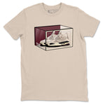 4s A Ma Maniere x Fossil Stone shirts to match jordans Shoe Box sneaker match tees Air Jordan 4 A Ma Maniere x Fossil Stone match shoes to clothes SNRT Sneaker Tees unisex cotton Sand 2 shirts