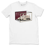 4s A Ma Maniere x Fossil Stone shirts to match jordans Shoe Box sneaker match tees Air Jordan 4 A Ma Maniere x Fossil Stone match shoes to clothes SNRT Sneaker Tees unisex cotton White 2 shirts