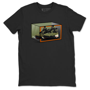 Sneaker match tees – Sneaker Tees To Match Undefeated inspired colorways Air Jordan 4 OG Olive Shoes  – Shoe Box Tee Black 2