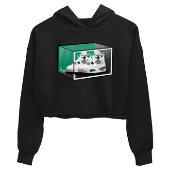 4s Oxidized Green shirts to match jordans Shoe Box sneaker match tees Air Jordan 4 Oxidized Green SNRT Sneaker Tees streetwear brand Black 2 crop tee