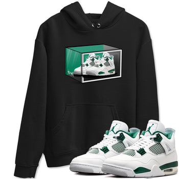 4s Oxidized Green shirts to match jordans Shoe Box sneaker match tees Air Jordan 4 Oxidized Green SNRT Sneaker Tees streetwear brand Black 1 unisex cotton tee