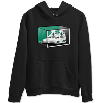 4s Oxidized Green shirts to match jordans Shoe Box sneaker match tees Air Jordan 4 Oxidized Green SNRT Sneaker Tees streetwear brand Black 2 unisex cotton tee
