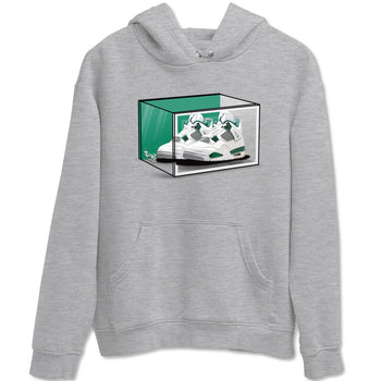 4s Oxidized Green shirts to match jordans Shoe Box sneaker match tees Air Jordan 4 Oxidized Green SNRT Sneaker Tees streetwear brand Heather Grey 2 unisex cotton tee