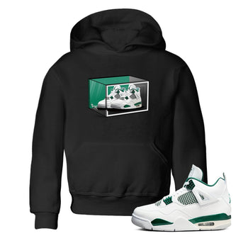 4s Oxidized Green shirts to match jordans Shoe Box sneaker match tees Air Jordan 4 Oxidized Green SNRT Sneaker Tees streetwear brand Baby and Youth Black 1 cotton tee