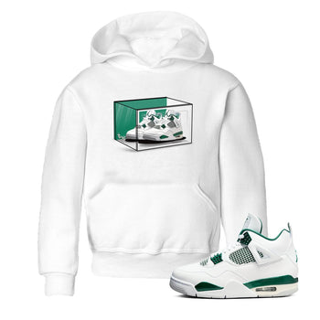 4s Oxidized Green shirts to match jordans Shoe Box sneaker match tees Air Jordan 4 Oxidized Green SNRT Sneaker Tees streetwear brand Baby and Youth White 1 cotton tee