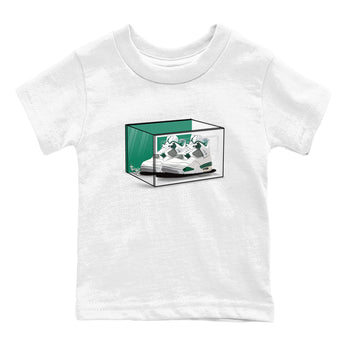 4s Oxidized Green shirts to match jordans Shoe Box sneaker match tees Air Jordan 4 Oxidized Green SNRT Sneaker Tees streetwear brand Baby and Youth White 2 cotton tee