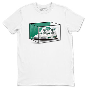 4s Oxidized Green shirts to match jordans Shoe Box sneaker match tees Air Jordan 4 Oxidized Green SNRT Sneaker Tees streetwear brand White 2 unisex cotton tee