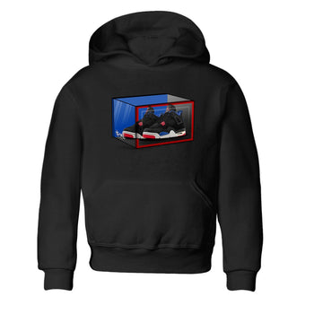 Sneaker match tees – Sneaker Tees To Match Jordan 4 Retro Rare Air Shoes – Shoe Box Kids T-Shirt Black 2