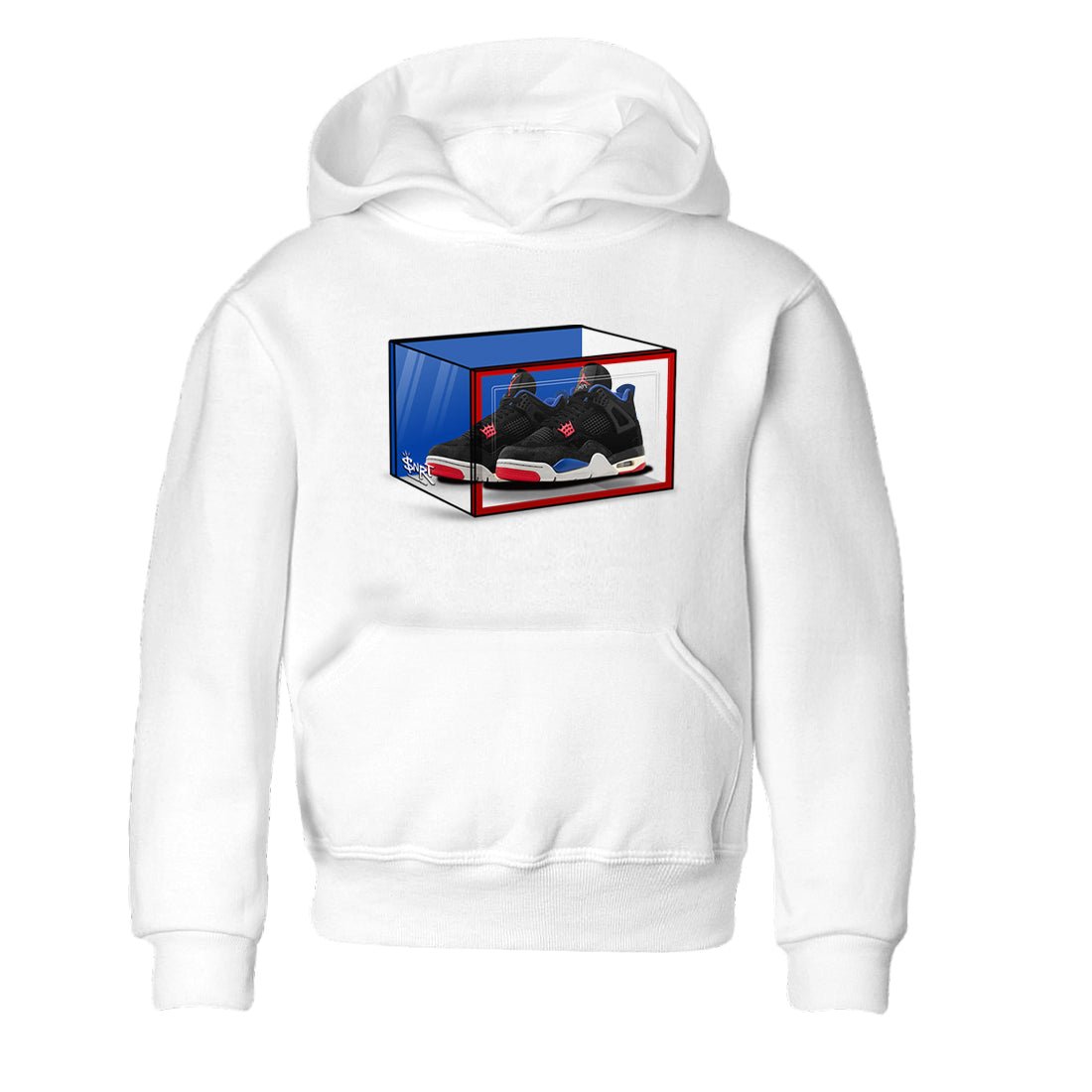 Sneaker match tees – Sneaker Tees To Match Jordan 4 Retro Rare Air Shoes – Shoe Box Kids T-Shirt White 2