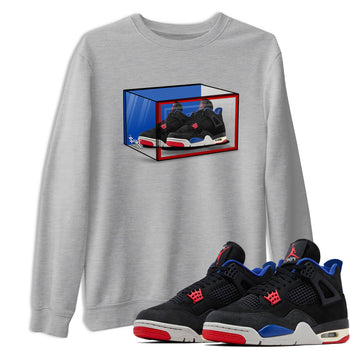 Sneaker match tees – Sneaker Tees To Match Jordan 4 Retro Rare Air Shoes – Shoe Box Tee Heather Grey 1