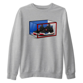 Sneaker match tees – Sneaker Tees To Match Jordan 4 Retro Rare Air Shoes – Shoe Box Tee Heather Grey 2