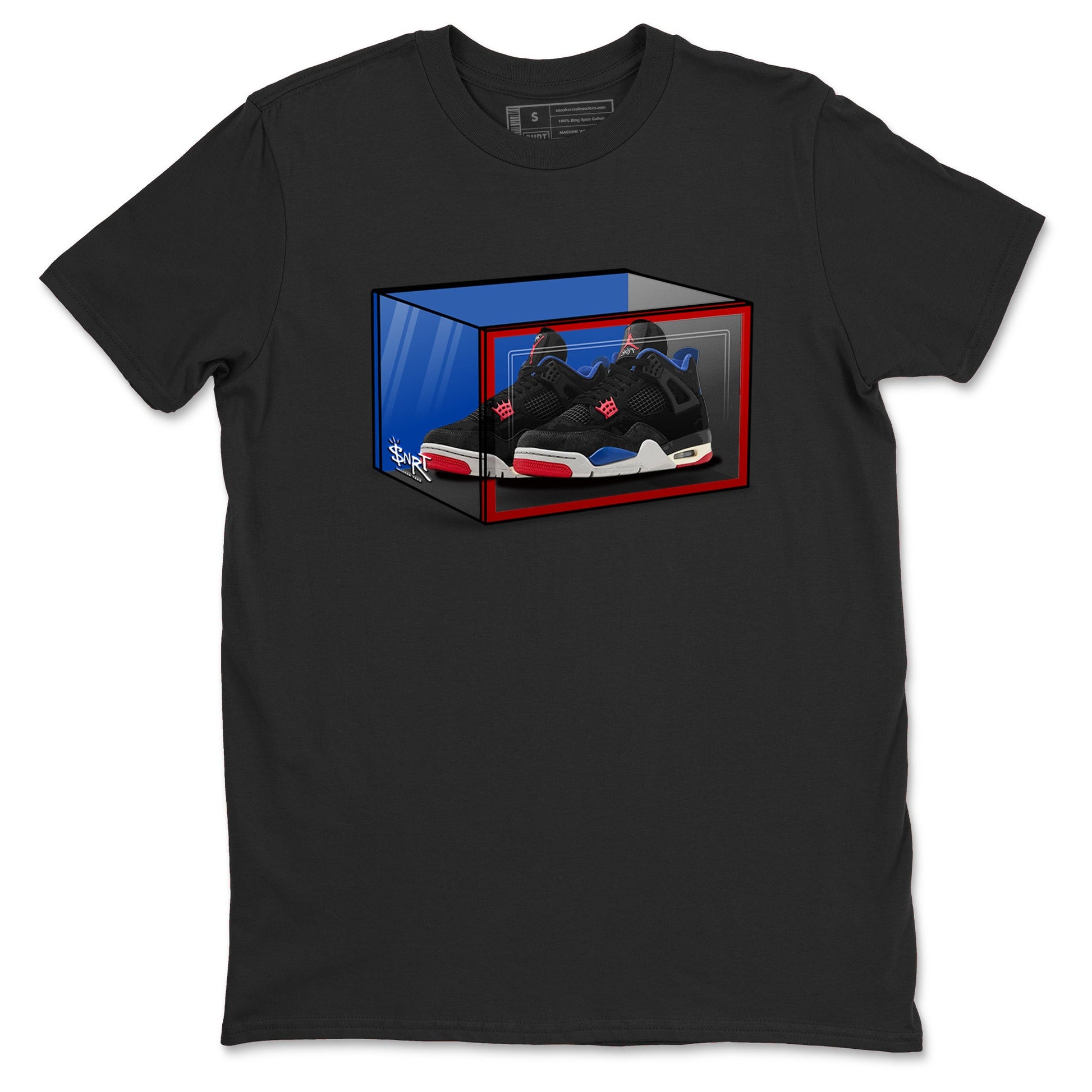 Sneaker match tees – Sneaker Tees To Match Jordan 4 Retro Rare Air Shoes – Shoe Box Tee Black 2
