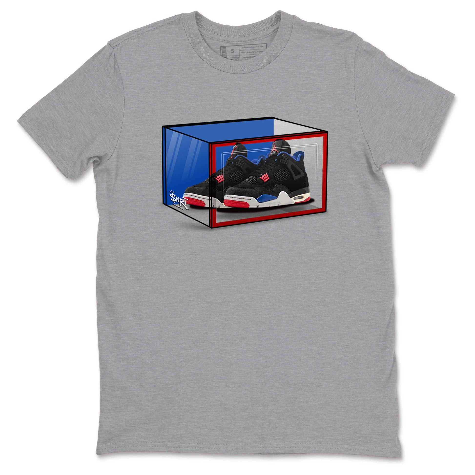 Sneaker match tees – Sneaker Tees To Match Jordan 4 Retro Rare Air Shoes – Shoe Box Tee Heather Grey 2