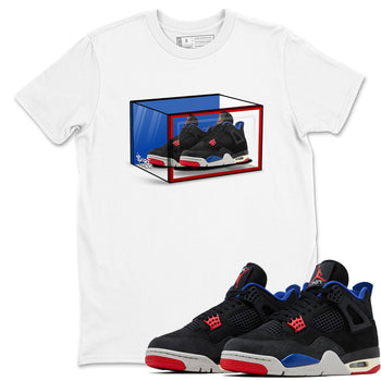 Sneaker match tees – Sneaker Tees To Match Jordan 4 Retro Rare Air Shoes – Shoe Box Tee White 1