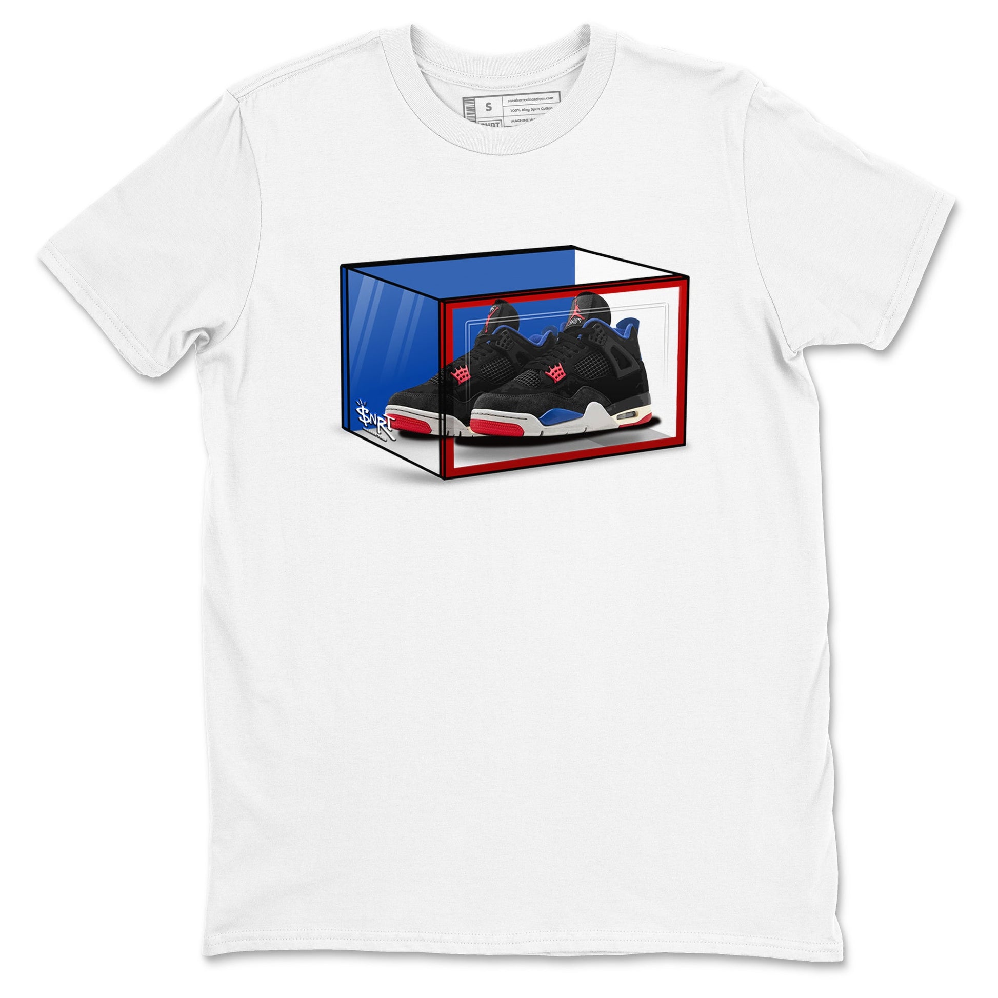 Sneaker match tees – Sneaker Tees To Match Jordan 4 Retro Rare Air Shoes – Shoe Box Tee White 2