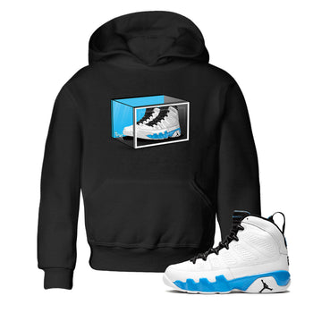 AJ9 Powder Blue shirt to match jordans Shoe Box sneaker tees Air Jordan 9 Retro Powder Blue SNRT sneaker release tees baby toddler Black 1 cotton Shirt