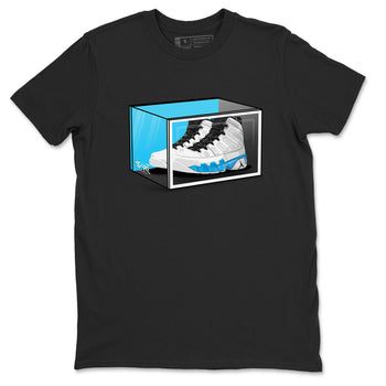 AJ9 Powder Blue shirt to match jordans Shoe Box sneaker tees Air Jordan 9 Retro Powder Blue SNRT Sneaker Release Tees unisex cotton Black 2 crew neck shirt