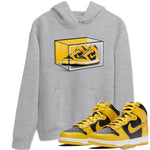 Dunk High Pollen Shirts To Match Jordans Shoe Box sneaker match tees Dunk High Iowa Tee SNRT Sneaker Release Tees unisex cotton Heather Grey 1 crew neck shirts