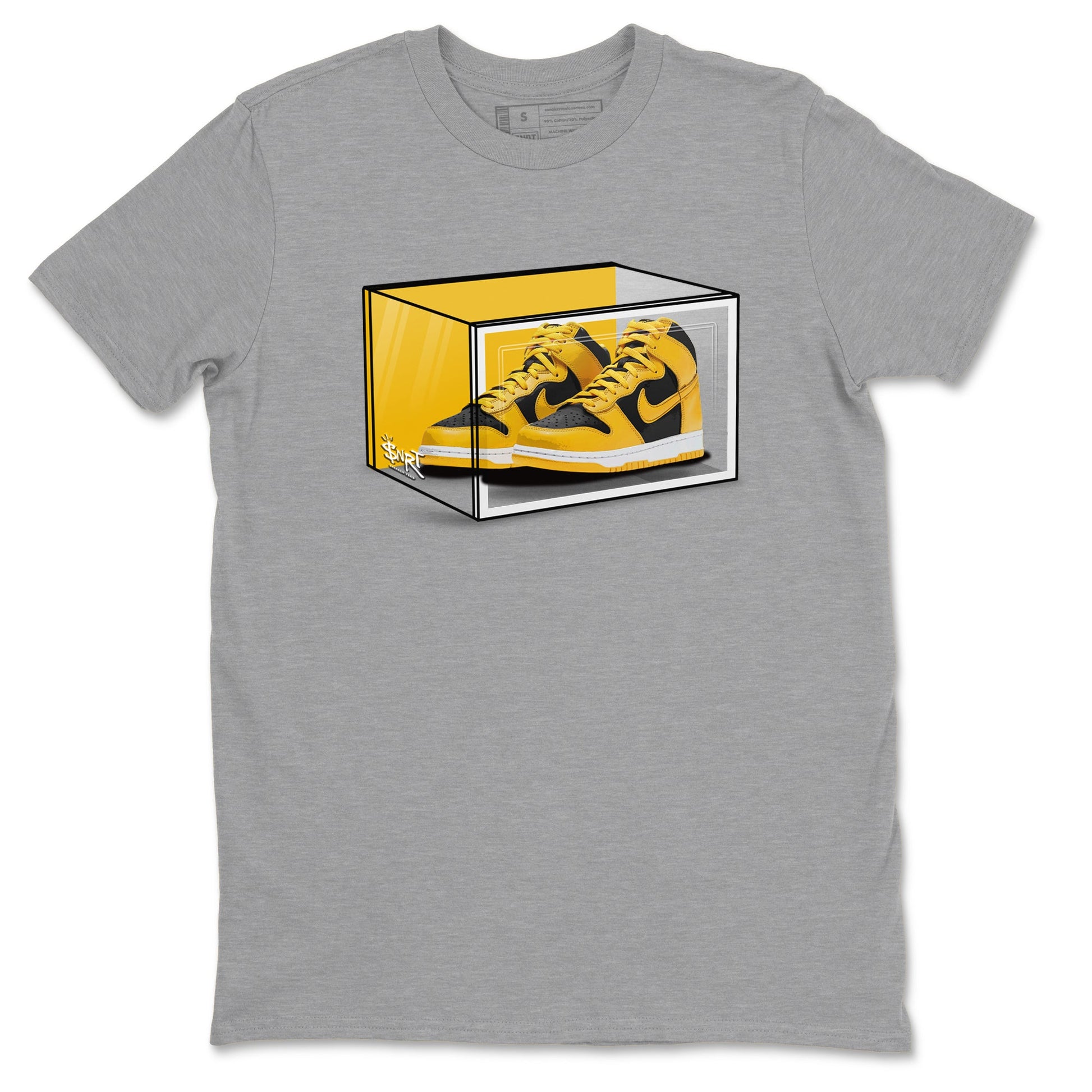 Dunk High Pollen Shirts To Match Jordans Shoe Box sneaker match tees Dunk High Iowa Tee SNRT Sneaker Release Tees unisex cotton Heather Grey 2 crew neck shirts